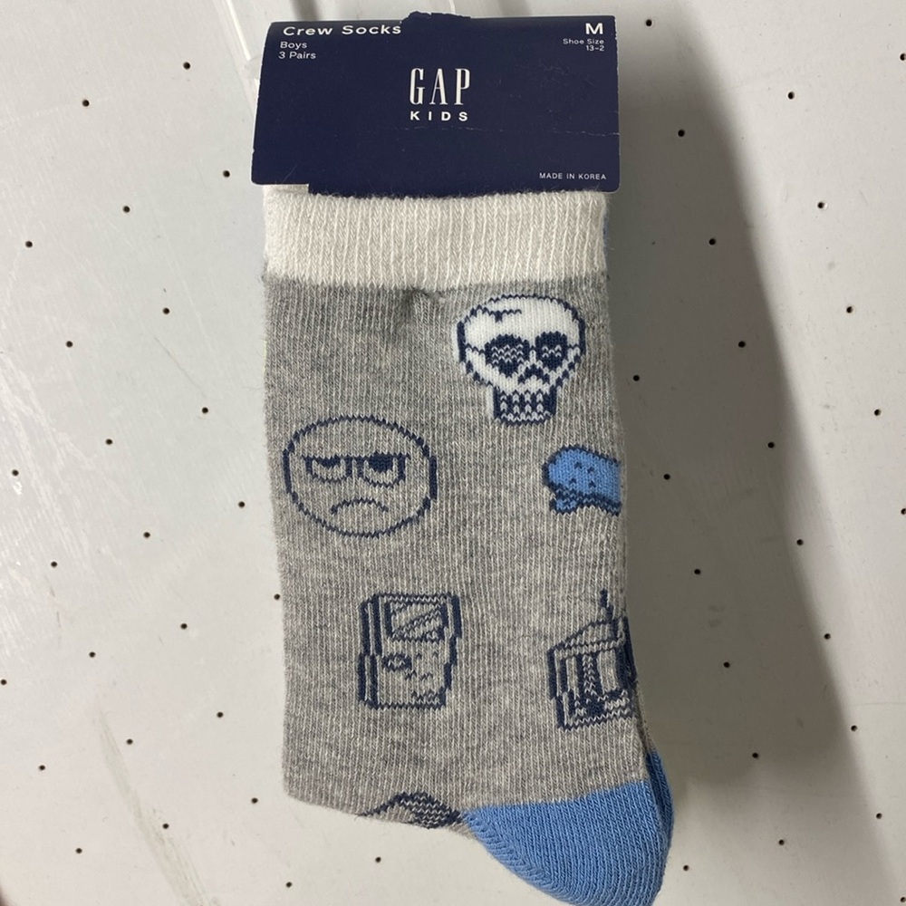 NWT Gap kids socks size M shoe size 13-2